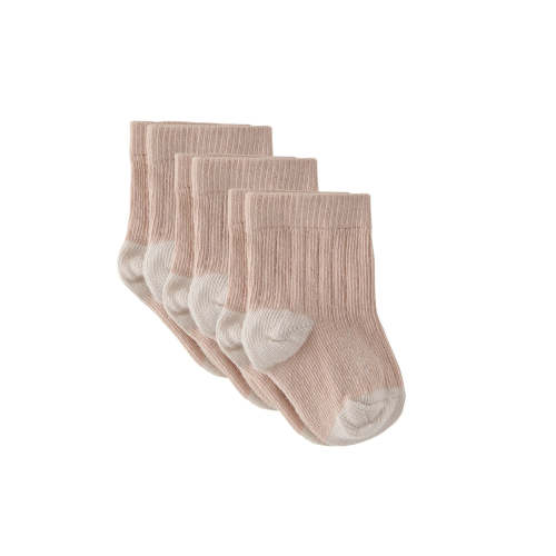 Newborn Crew Socks 3 Pack - Blush