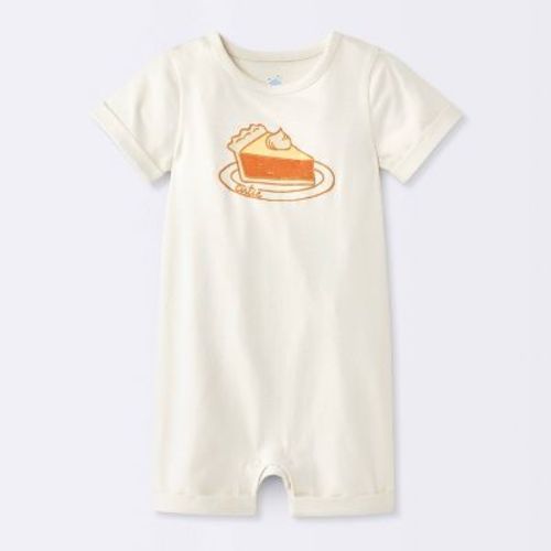 Baby' Pumpkin Pie Jersey Romper - Cloud Island™ Off-White 0-3M