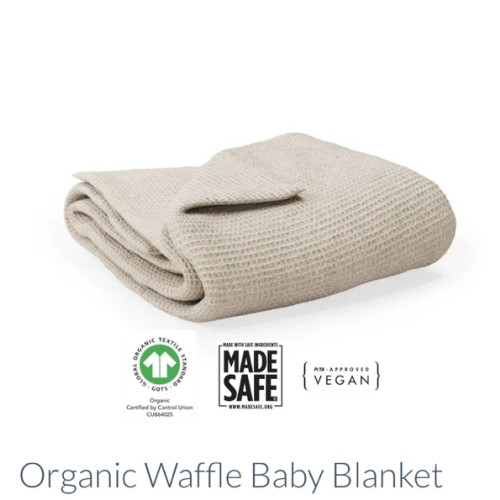 Organic Waffle Baby Blanket