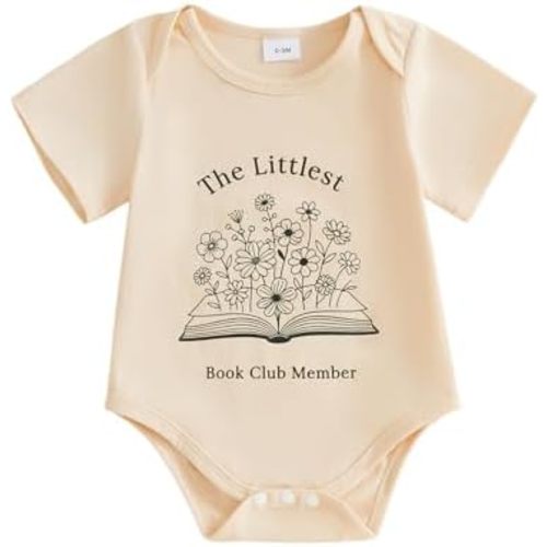 Balaflyie Funny Baby Romper Short Sleeve Neutral Cute Novelty Bodysuit