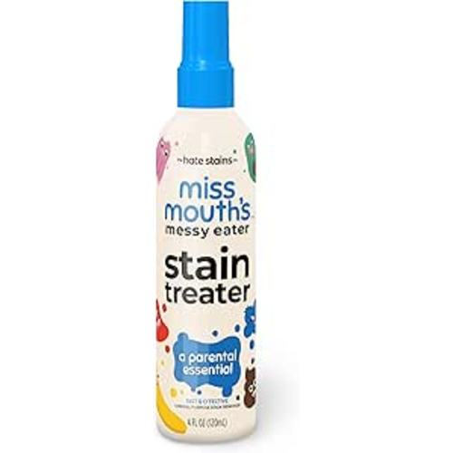Miss Mouth's Messy Eater Stain Treater Spray - 4oz Stain Remover - Newborn & Baby Essentials - No Dry Cleaning Food, Grease, Coffee Off Laundry, Underwear, Fabric