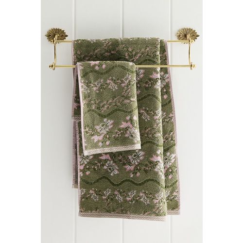 Bristol Cotton Floral Woven Towel Collection