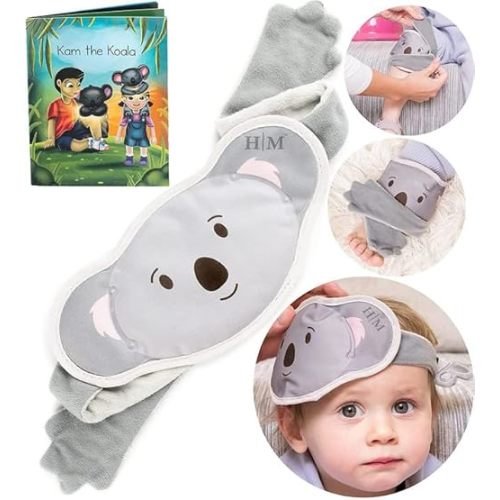 MyHalos® Kids Ice Packs for Boo Boos - Meet Kam Our Reusable Toddler Ice Pack - for Injuries, Bumps, Fevers - Colic Relief Ice Packs for Kids & Newborns with Free Story Book