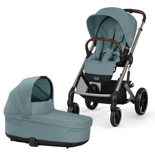 Cybex Balios S Lux Stroller + Cot Bundle - Stormy Blue