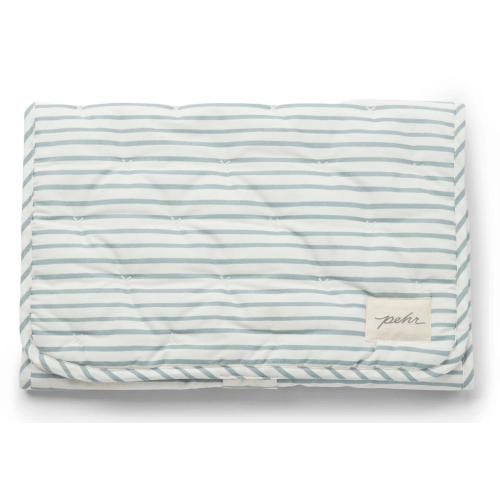 Striped On the Go Portable Changing Pad