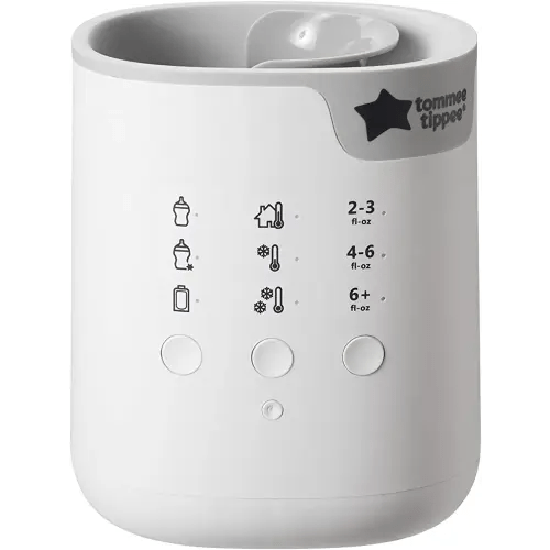 Tommee Tippee All-in-One Advanced Electric Bottle and Food Pouch Warmer, Warms Baby Feeds to Body Temperature in Minutes, Automatic Timer, White