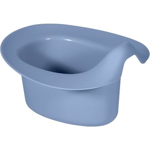 Kindsgut Elimination Communication Baby Potty – Ergonomic Infant Potty for Babies, Easy-Clean EC Potty with Splash Guard, Includes Printed EC Beginner Guide, Designed in Germany, Pigeon Blue