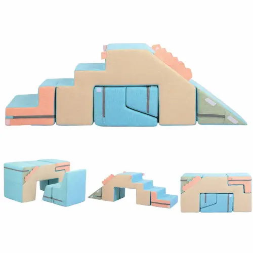4 in 1 Foam Climbing Blocks for Toddlers,Indoor Soft Climb and Crawl Play Climbing Toys for Creativity & Imagination (Compressed delivery) - TikTok Shop