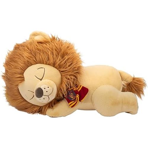 Jazwares Harry Potter Gryffindor Lion 18-inch Sleeping Plush - Ultrasoft Officially Licensed Warner Brothers Product Ages 2+
