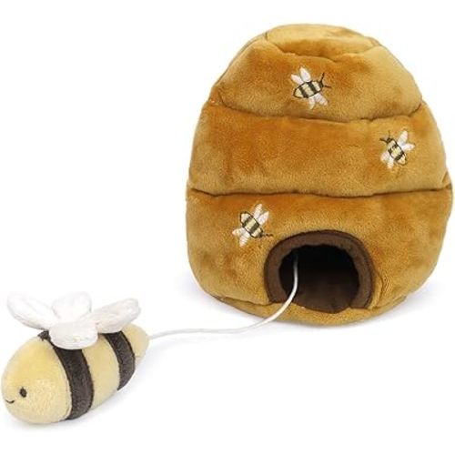 MON AMI Beehive Cottage Bee Toy for Kids - 6", Premium Plush Stuffed Toys for Babies, Newborns & Toddlers