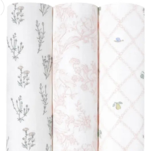 Boutique Silky Soft Muslin Swaddles 3 Pack | aden + anais