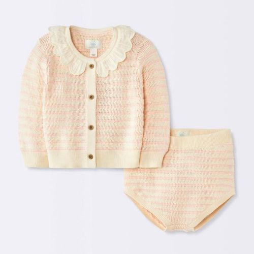 Girls' 2pc Top and Bottom Sets - Cloud Island™ Pink 3-6M