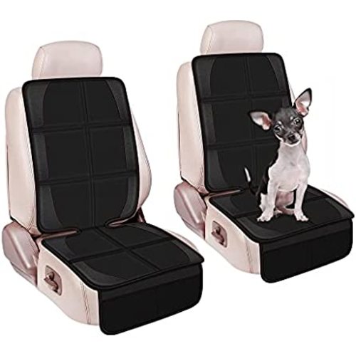 J&C, Car Seat Protector for Child Carseat Waterproof Baby Car Seat Protector with Thickest Padding and Non Slip Backing 2 Pockets, fit for SUV Sedan Leather Seats, J&C-0000001