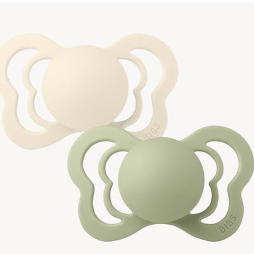 BIBS Couture Pacifier 2 Pack - Ivory/Sage – Bibsworld store US