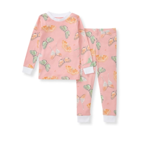 Desert Moths Organic Baby Girl Two-Piece Pajamas