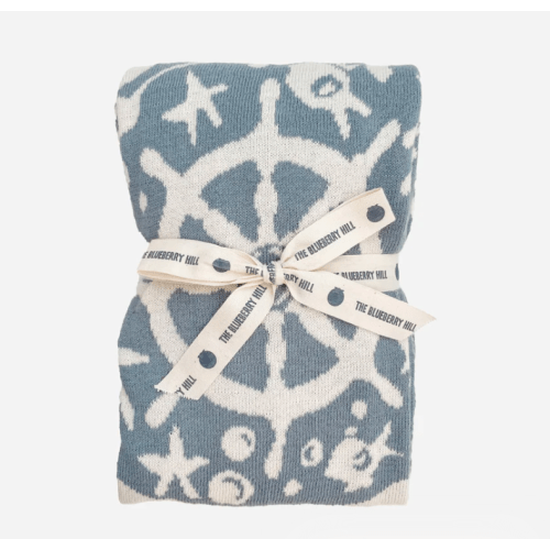 Cotton Nautical Blanket