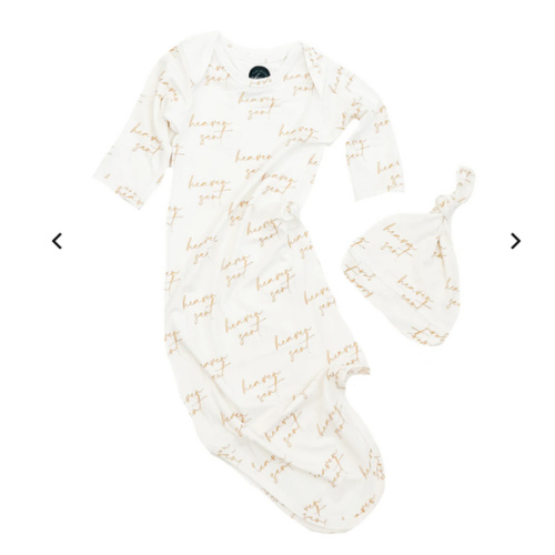 Heaven Sent Bamboo Gown & Matching Beanie – OUR HOUSE ABOVE