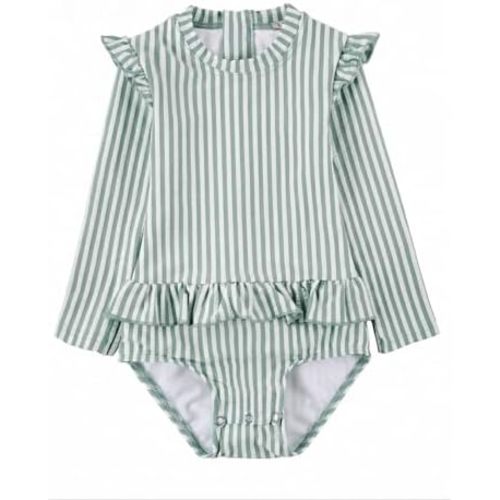 Toddler Girls One Piece Swimsuit Long Sleeve Bathing Suit 9-12 months