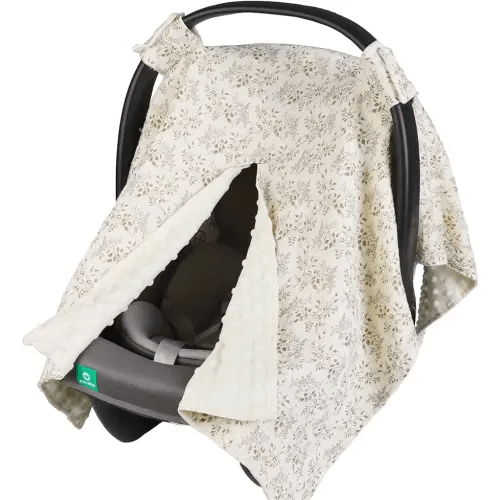 2-in-1 Baby Car Seat Cover, Baby Car Seat Canopy, Mom Nursing Cover,Easy to Install Shield,Multi-Purpose | Winter Warm & Summer Shade Use