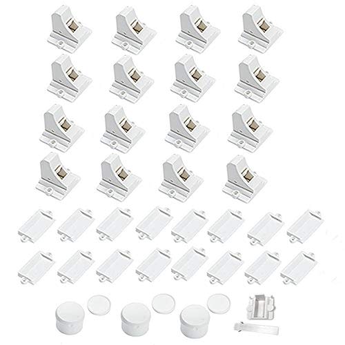 Baby Proofing Magnetic Cabinet Locks - 20 locks + 3 keys Total - 2 Items Bundles