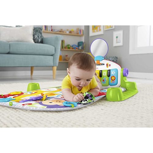 Fisher-Price Deluxe Kick & Play Piano Gym - Blue