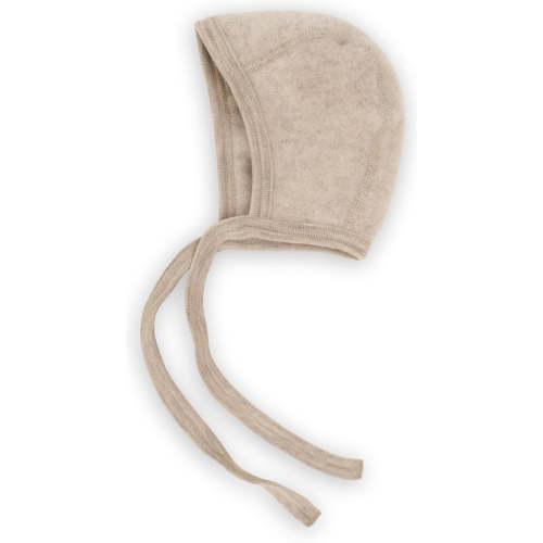 Wool Fleece Baby Bonnet - Sand