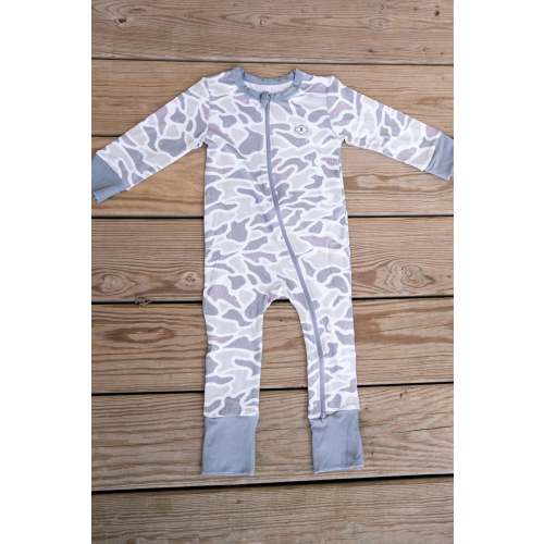 Baby Zip Up - White Camo – BURLEBO