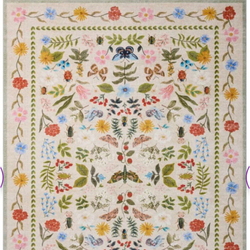 Rifle Paper Co. x Loloi Canopy Cream Area Rug