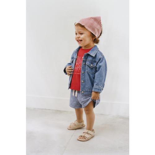 STRIPED SHORTS - Bluish | ZARA United States