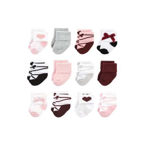 12Pk Cotton Terry Socks