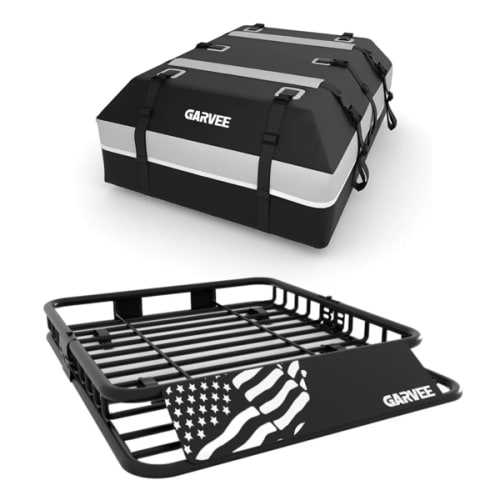 Garvee 64"x39"x6" Universal Roof Rack Basket - 200 lbs Capacity Roofto