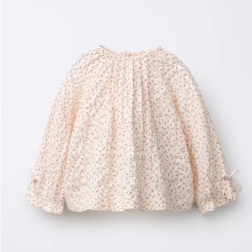 TEXTURED FLORAL SHIRT - Ecru | ZARA United States