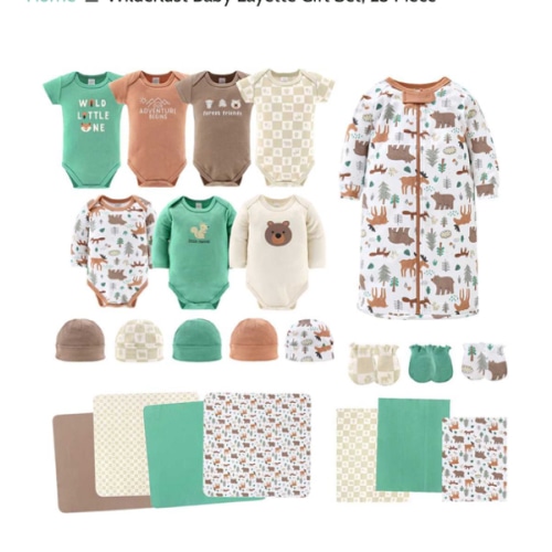 Wilderlust Baby Layette Gift Set, 23 Piece