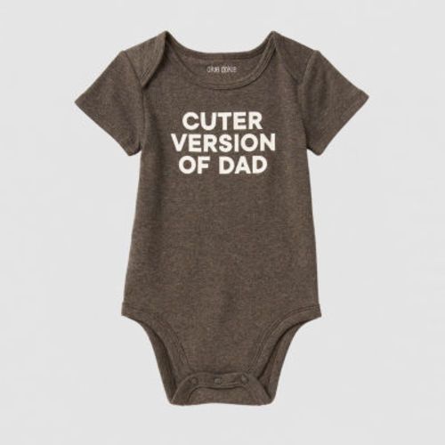 Okie Dokie Baby Unisex Crew Neck Short Sleeve Rib Bodysuit