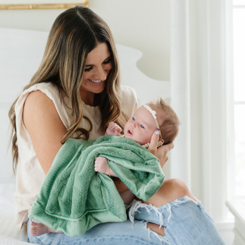 Saranoni Lush Mini Blanket - Seagrass