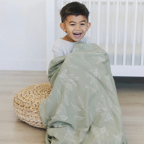 Merino Wool Toddler Blanket | Star Pattern - Luxuriously Soft – Woolino