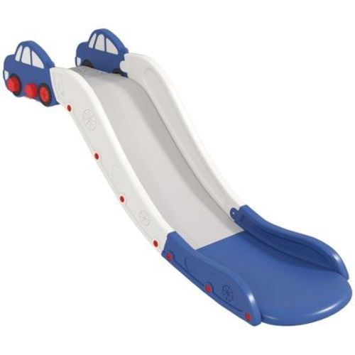 Qaba Toddler Slide, Couch Slide for Bed, Sofa, Extra Length Indoor Couch Slide for Toddler, Baby, Child, Easy to Assemble, Blue