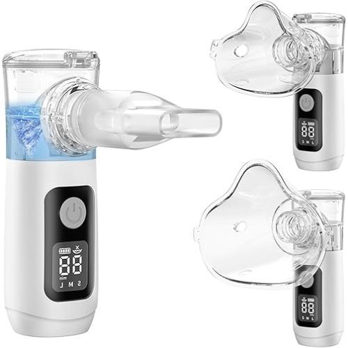 Ultrasonic Nebulizer, Model NE-520 - Portable Nebulizer, Nebulizers, Rechargeable Nebulizer Machine for Adults and Kids