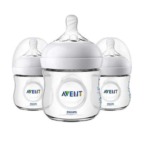 Philips Avent Natural 3-Pack 4 oz. Bottles