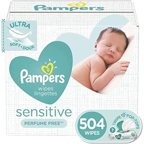Pampers Baby Wipes, Unscented, 7 Flip-Top Packs (504 Total Wipes) - Pampers Baby Wipes, Unscented, 7 Flip-Top Packs (504 Total Wipes)