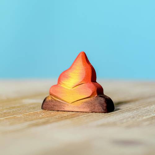Realistic Wooden Campfire Play Set | Non-Toxic | Handmade Montessori & Waldorf Toy