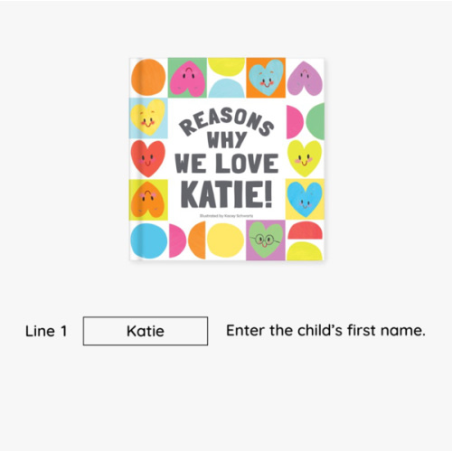 Reasons Why I Love You Personalized Book | I See Me!
