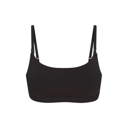 COTTON JERSEY MATERNITY NURSING SCOOP BRALETTE | SOOT | SKIMS