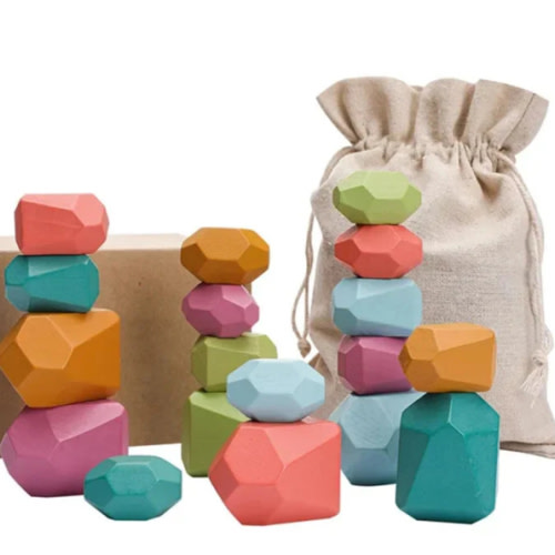 DIY Wooden Stones | Wooden Stacking Stones | Montessori Toys – Montessori Toys