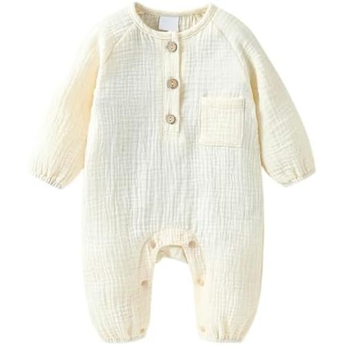 Arleysh Infant Baby Girl Boy Romper Easy Diaper Changes Bodysuit Romper Cotton Romper One Piece Outfits Bodysuit