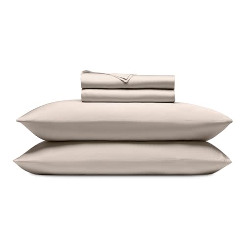 Cozy Earth Luxury Bed Sheet Set, 100% Viscose from Bamboo Fabric | Ultra-Soft and Breathable Bed Sheets with Naturally Temperature-Regulating Fabric, 4-Piece King Sheet Set, Driftwood