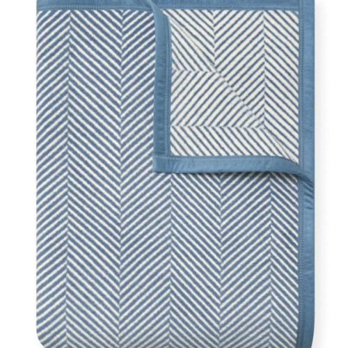 Harborview Herringbone Cornflower Blanket