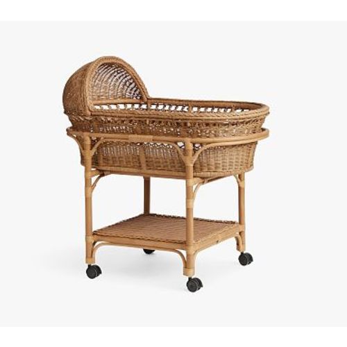 Wicker Bassinet & Mattress Pad Set, Warm Wicker, UPS Delivery