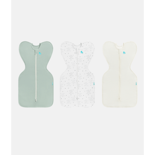 Swaddle Up Starter Bundle | 0.2 TOG | Olive | White | Tan