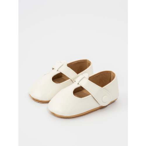 T-Strap Mary Jane Baby Shoe White